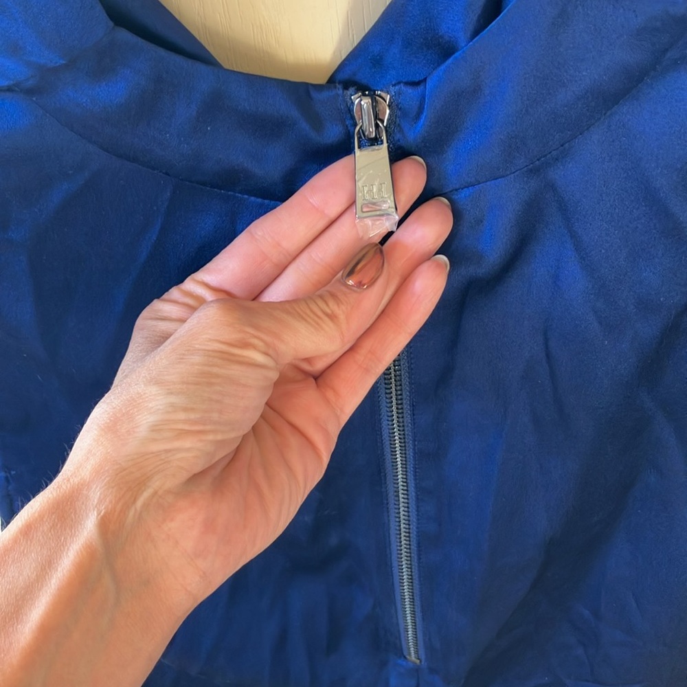 Haute hippie cowl neck Back zip Silk Cap sleeve dress 2 - Picture 11 of 13